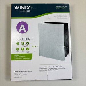 Winix True HEPA Filter A – Item 115115 – Fits C535, AM90, 5300, 6300,‎ P300